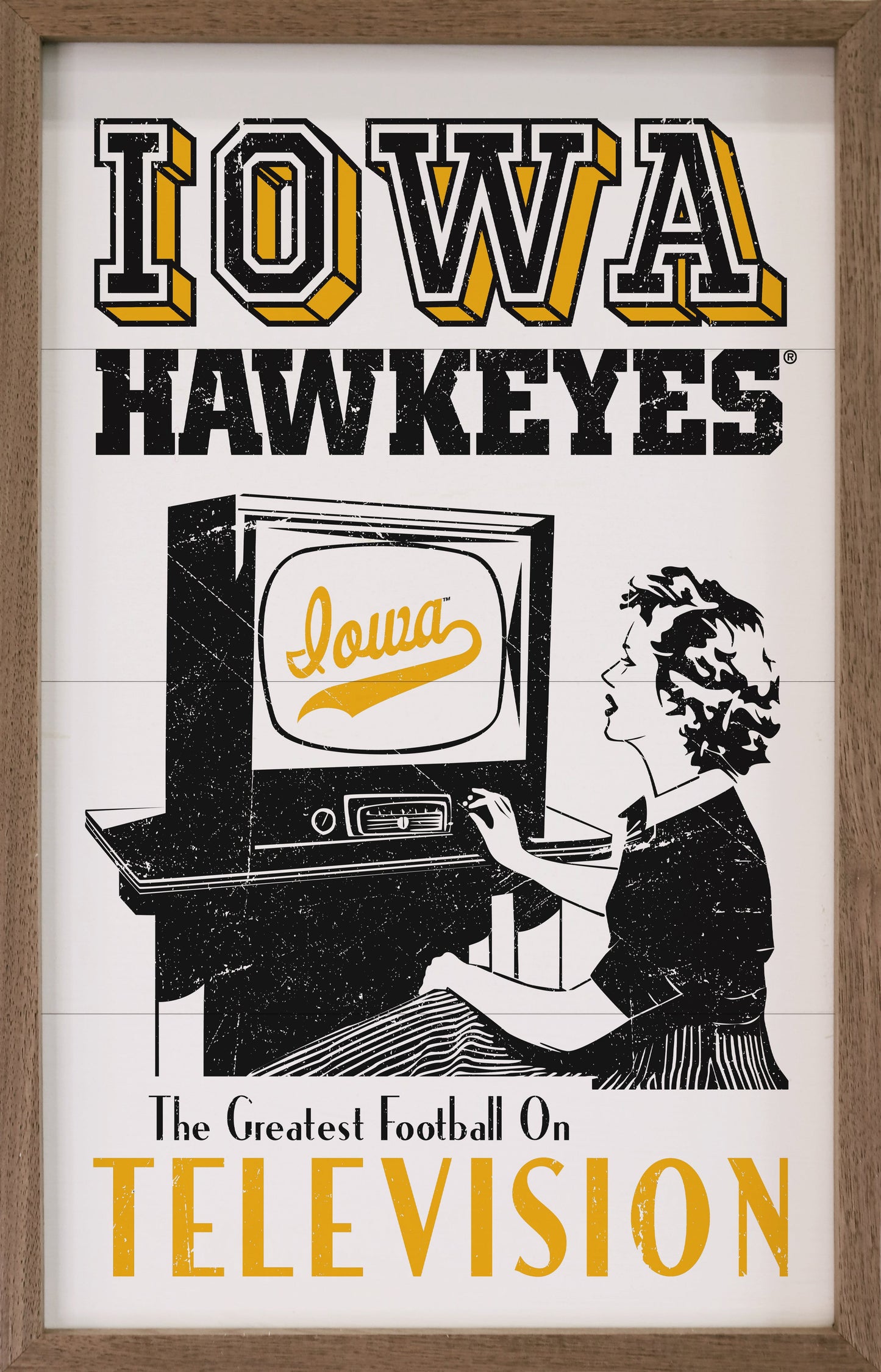 Iowa The Greatest Football 10x16 / White