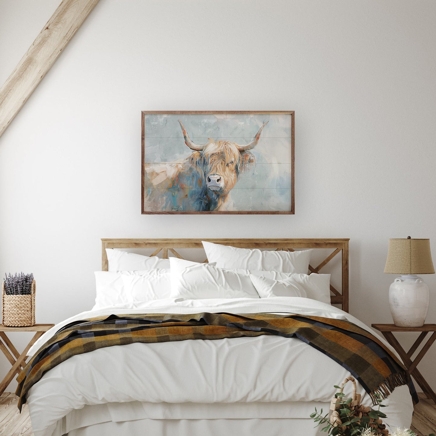 Whimsical Highland Cow 2 By Nina Blue