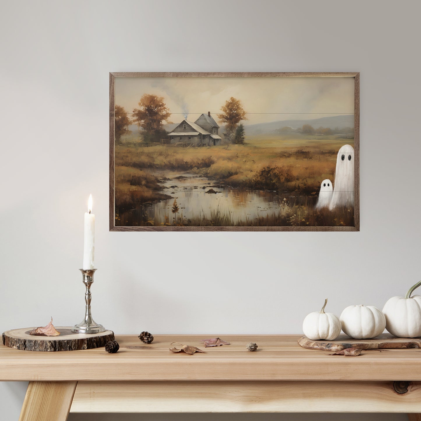 R - Ghost in Field 36"x24"