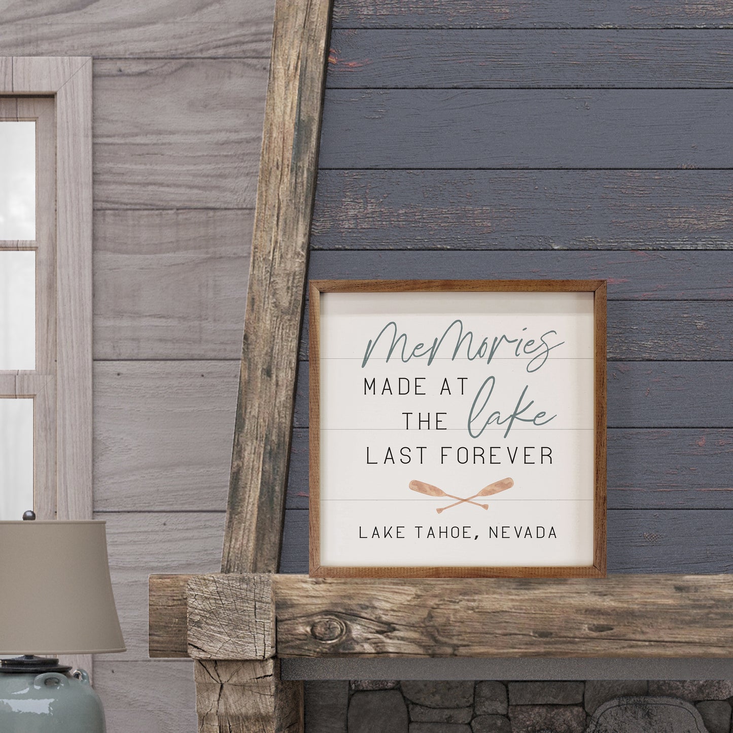 Memories Made at the Water | Personalized Wood Sign