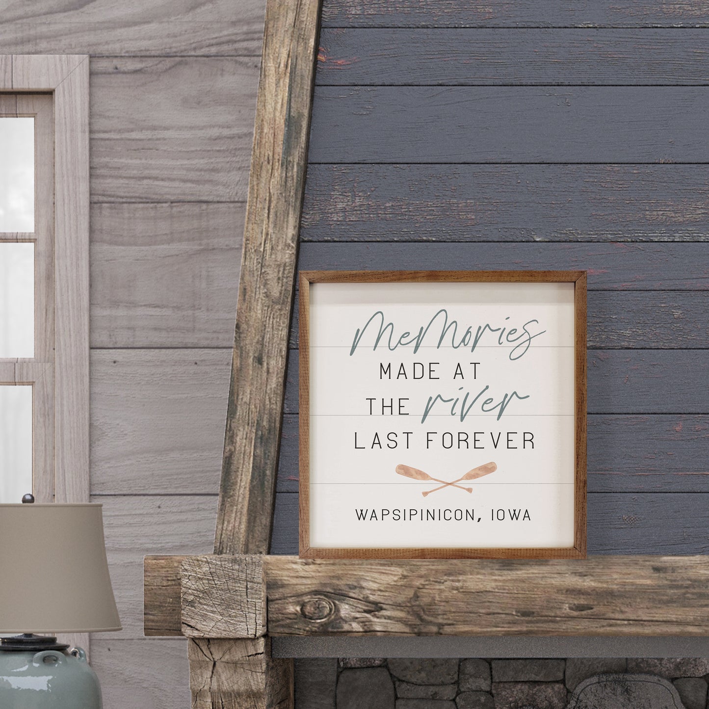 Memories Made at the Water | Personalized Wood Sign