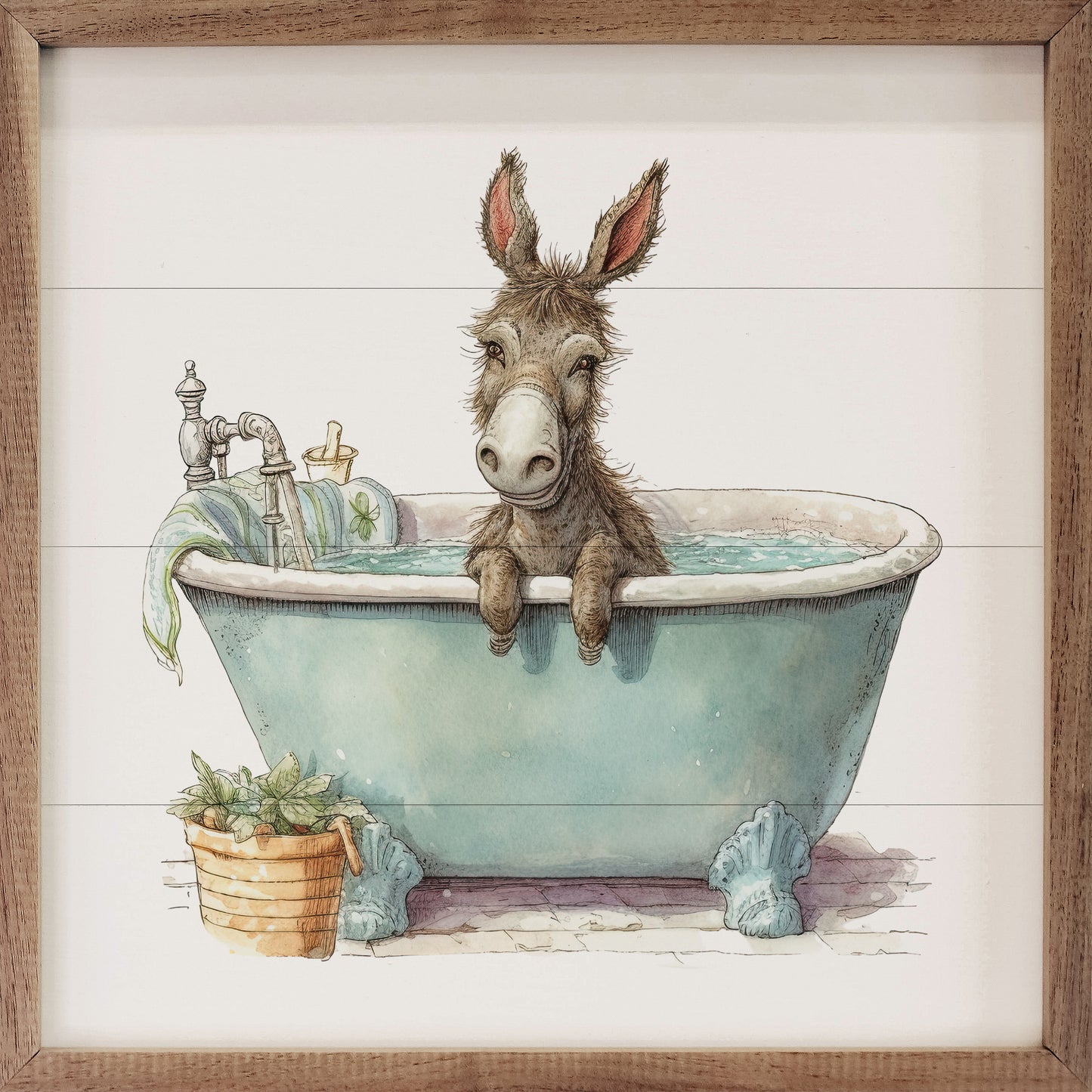 R - Donkey Green Tub 24"x24"