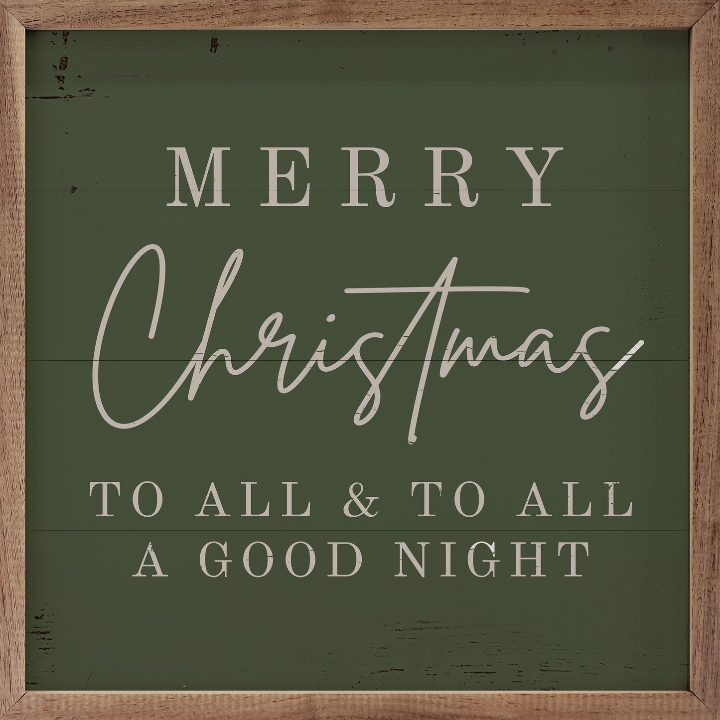R - Merry Christmas to All Green 4"x4"