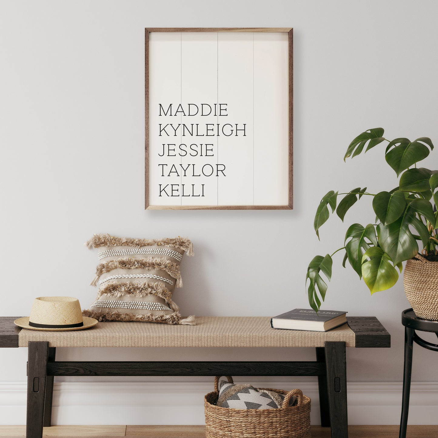 List Of Names | Personalized Wood Sign