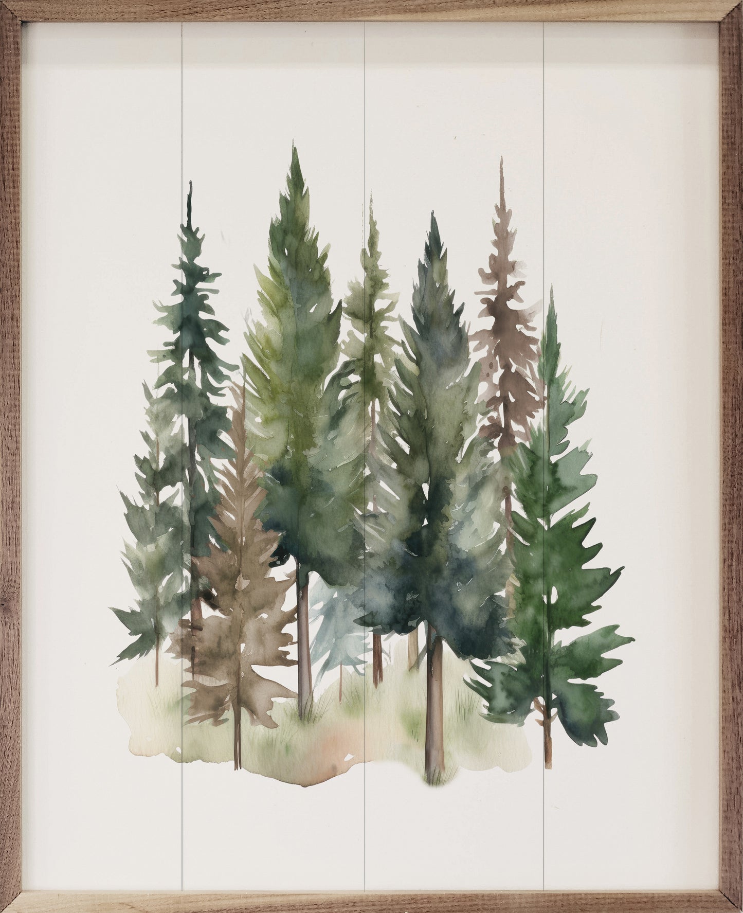 R - Watercolor Pines II - 24"x30"