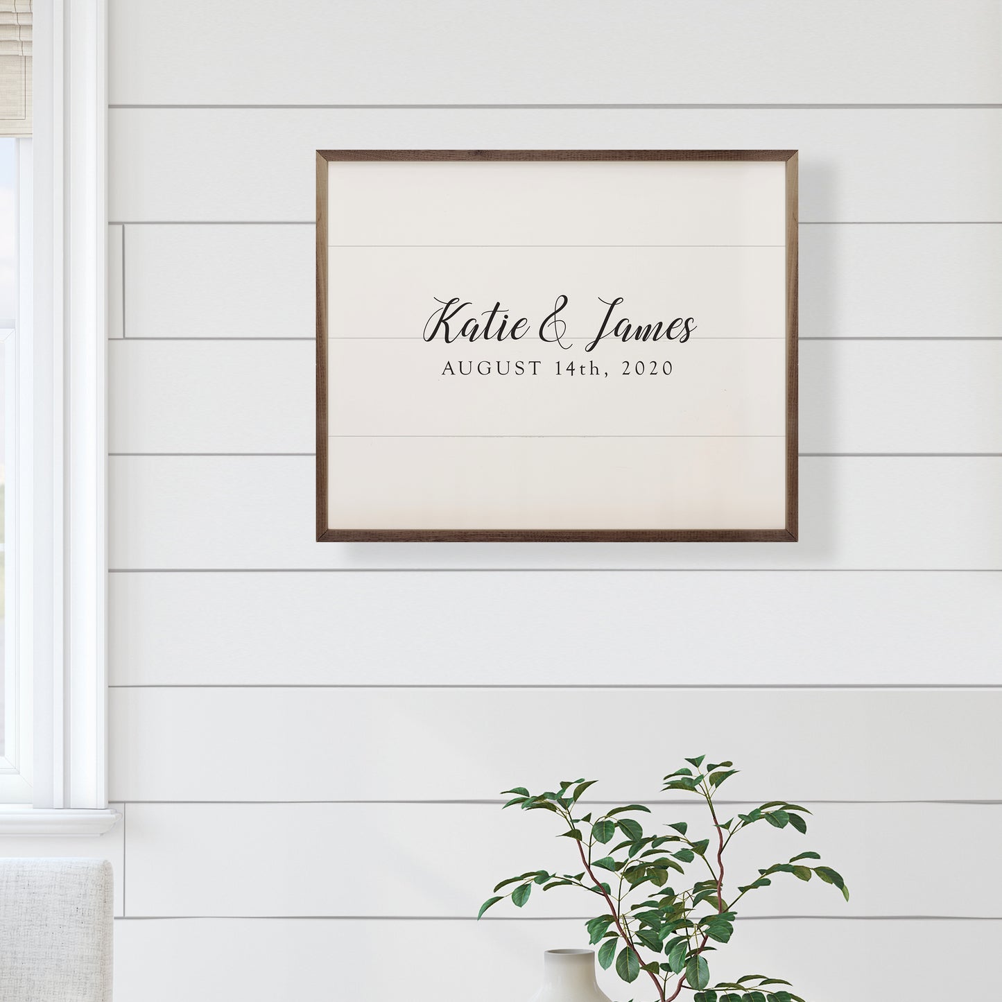 Wedding Day Guest Book | Personalized Wood Sign