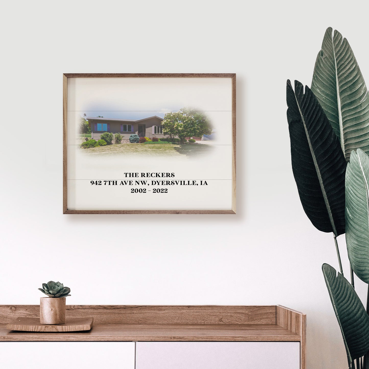 House and Address | Personalized Wood Sign