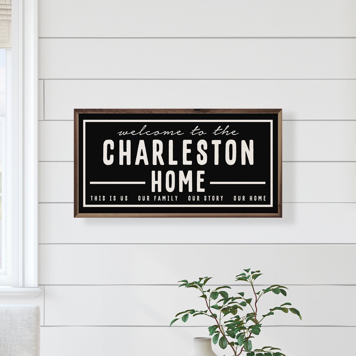 Welcome To The Home Name | Personalized Wood Sign