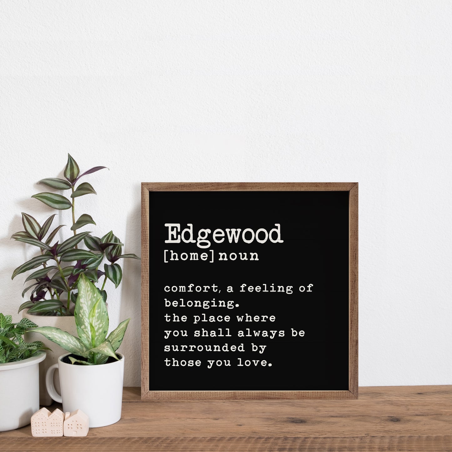 Home Definition | Personalized Wood Sign