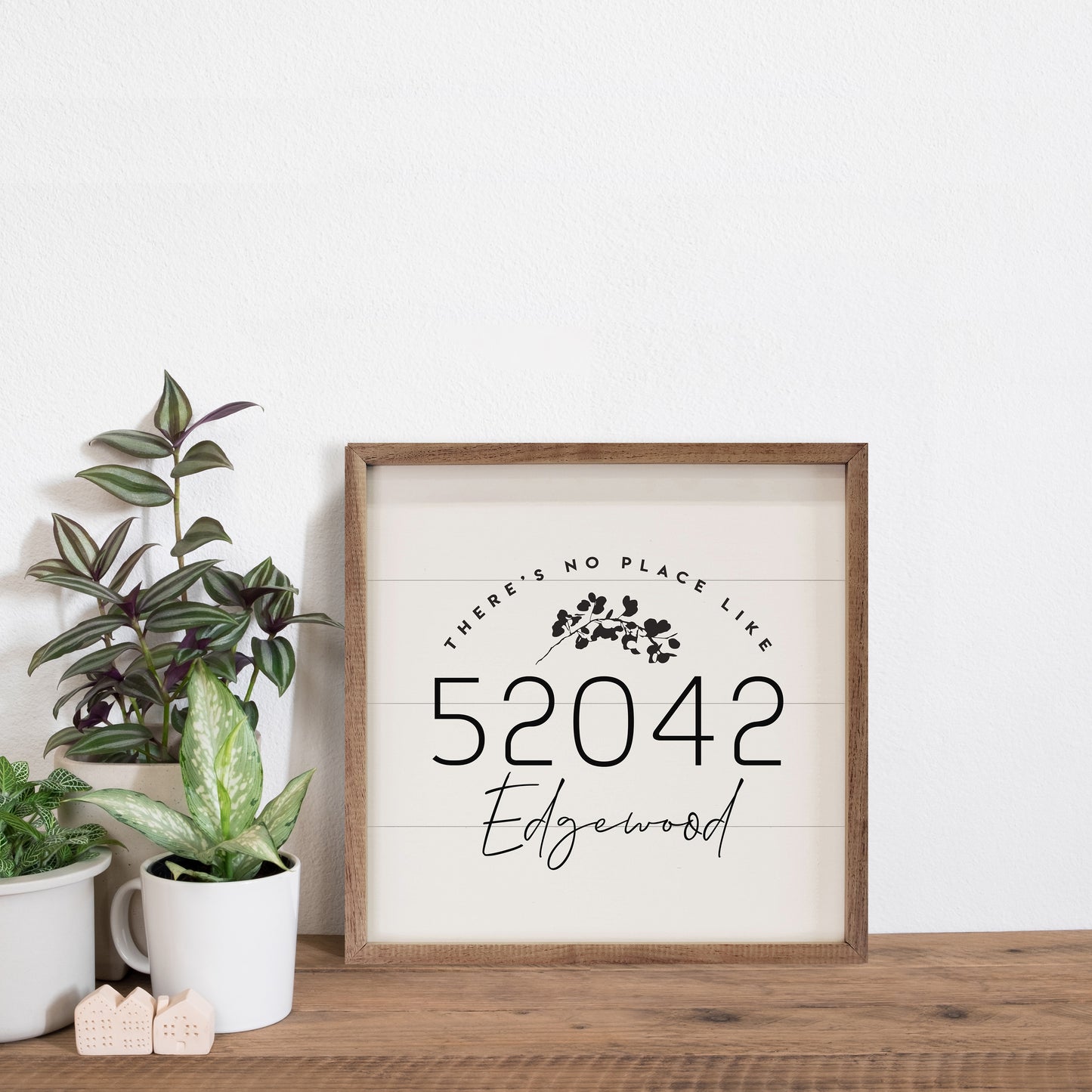 There's No Place Like Home | Personalized Wood Sign