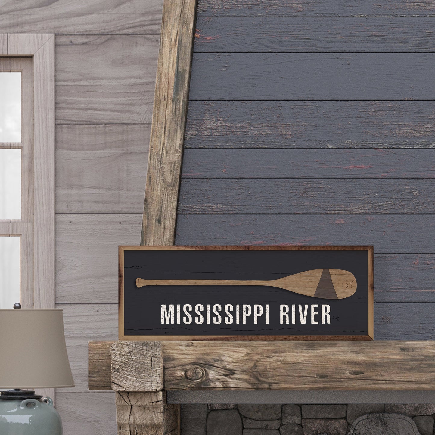 Oar Personalized Lake or River - Mississippi River