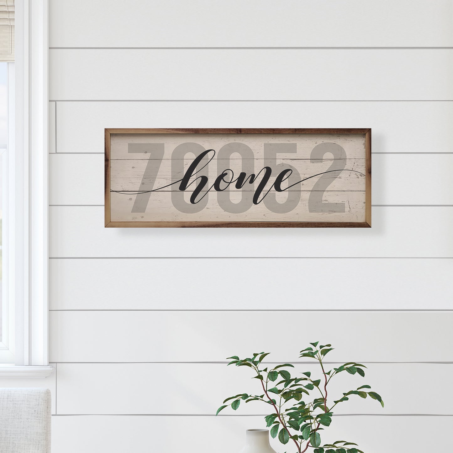 Zip Code and Home | Personalized Wood Sign