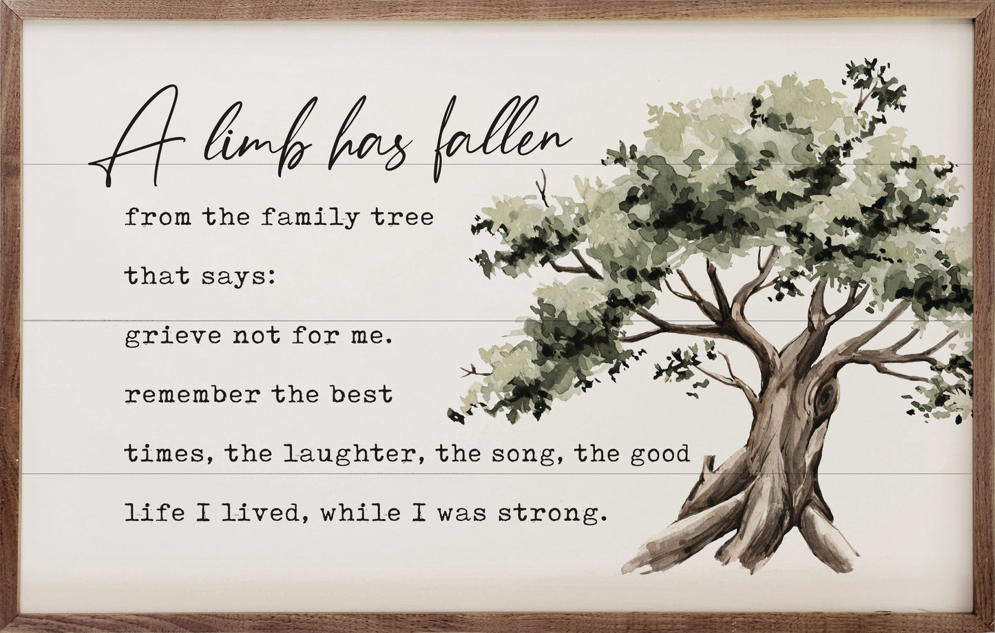 A Limb Has Fallen Tree White