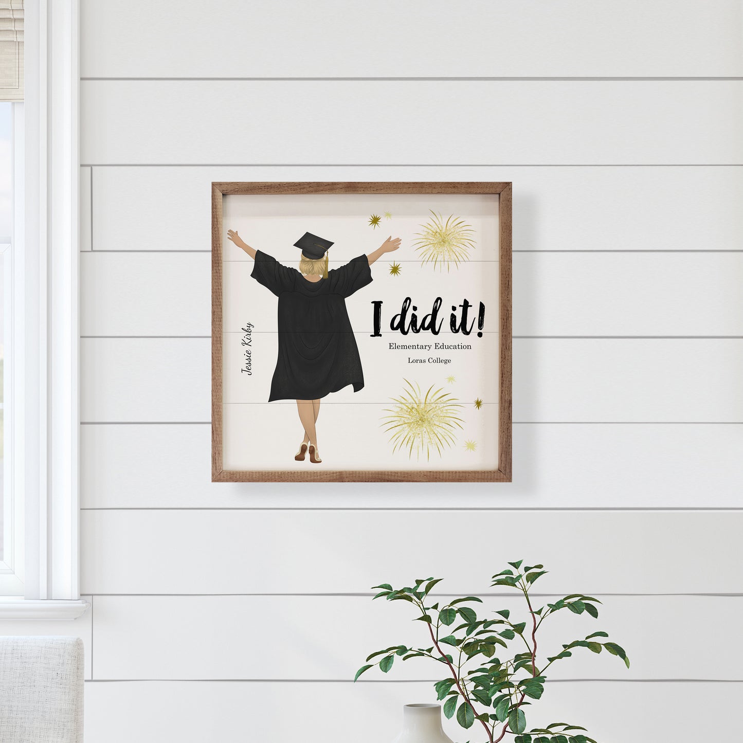 I Did It | Graduation Wood Sign
