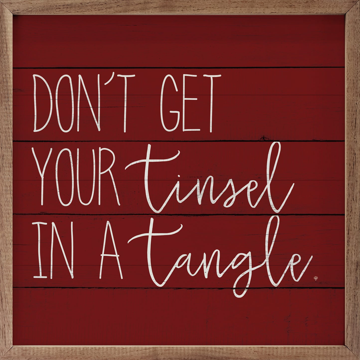 R - Don't Get Your Tinsel in a Tangle 4"x4"