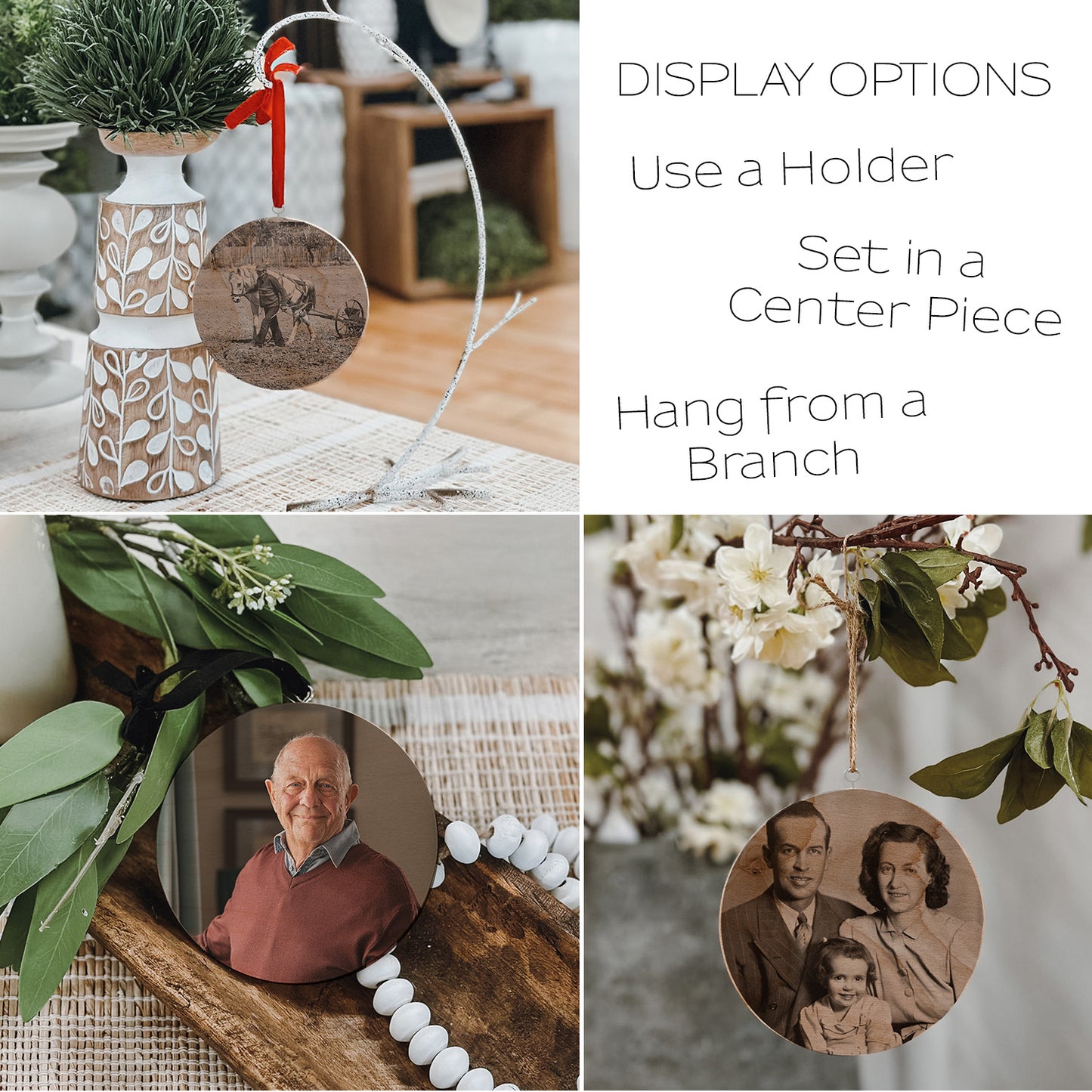 Poem and Photo | Memorial Wood Ornament