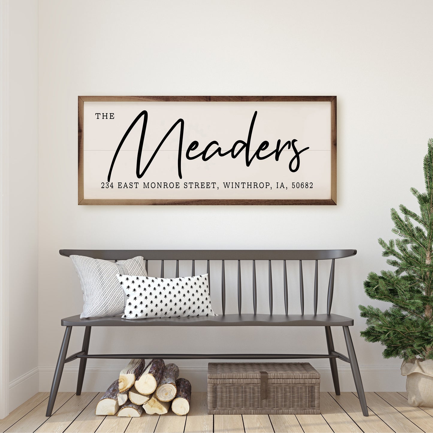 Name and Address | Personalized Wood Sign