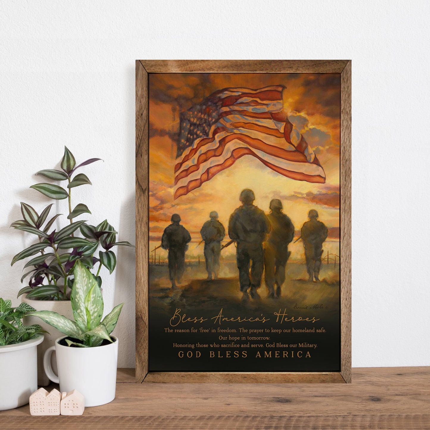 God Bless America's Heroes By Bonnie Mohr