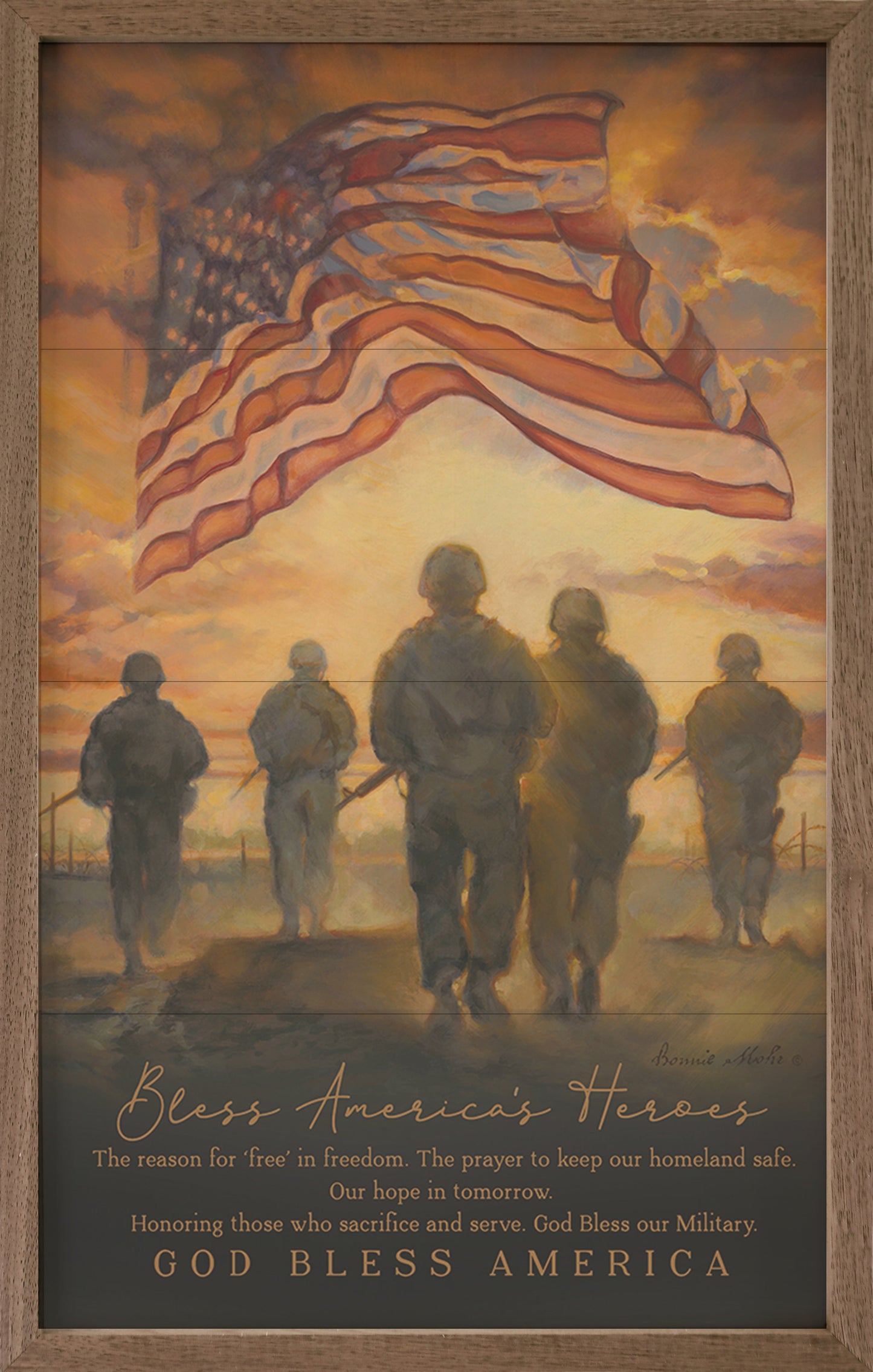 God Bless America's Heroes By Bonnie Mohr