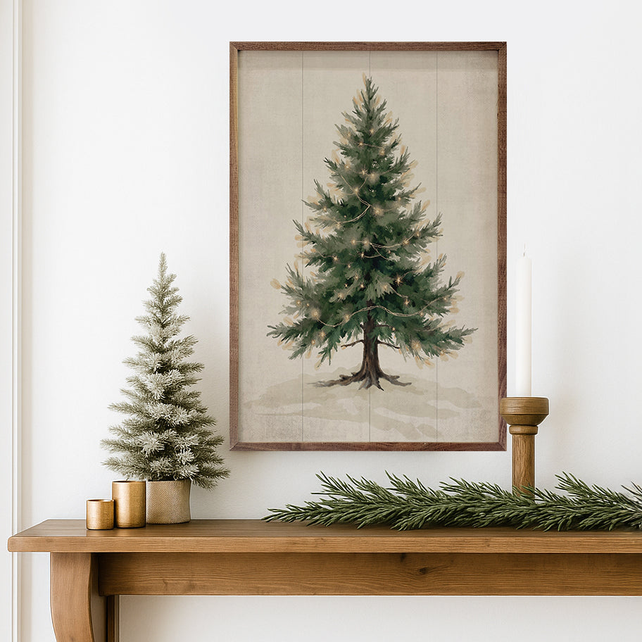 Lighted Pine Tree