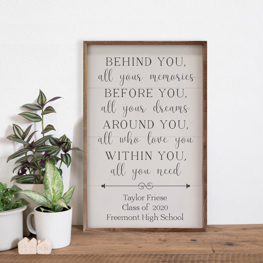 Within You Arrow | Graduation Wood Sign