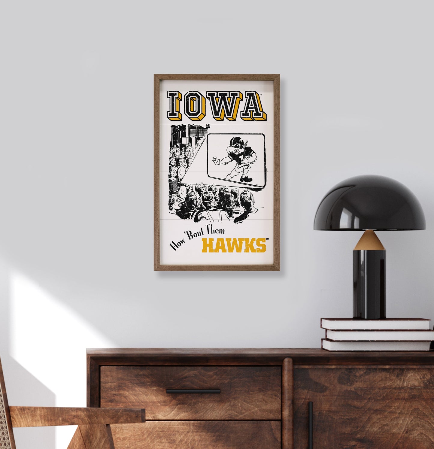 Iowa Hawkeyes How 'Bout Them Hawks White 10x16 / White