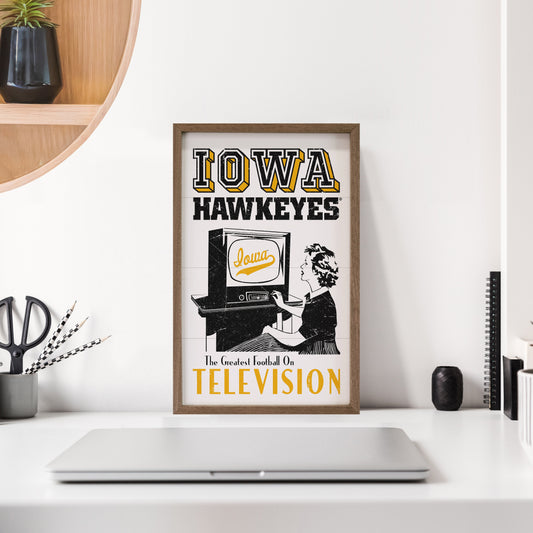 Iowa The Greatest Football 10x16 / White