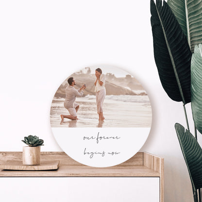 Personalized Wood Circle With Photo