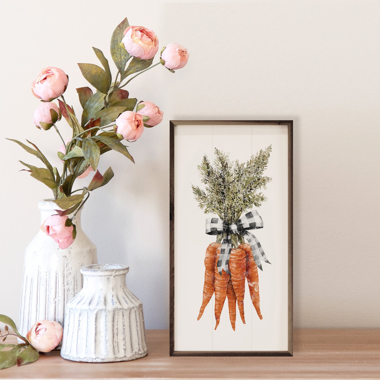 R - Group of Carrots with Bow 20"x40"