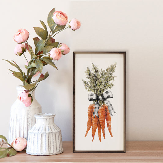 R - Group of Carrots with Bow 20"x40"