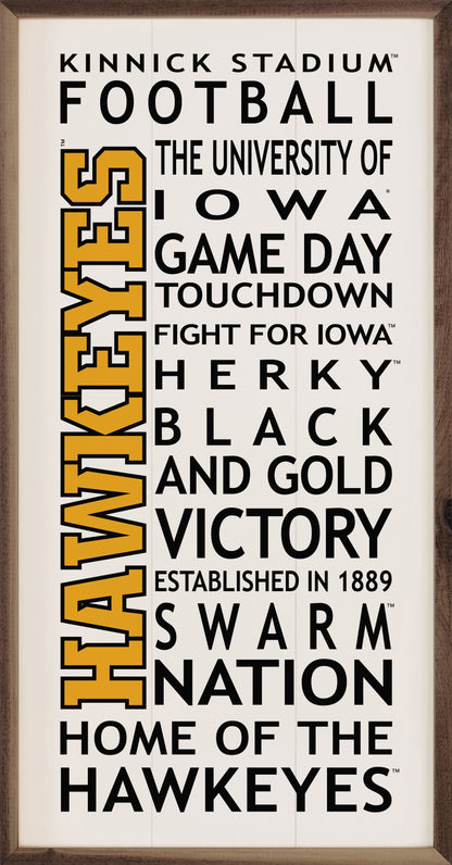 Hawkeye Words Whitewash 12x24 / Whitewash