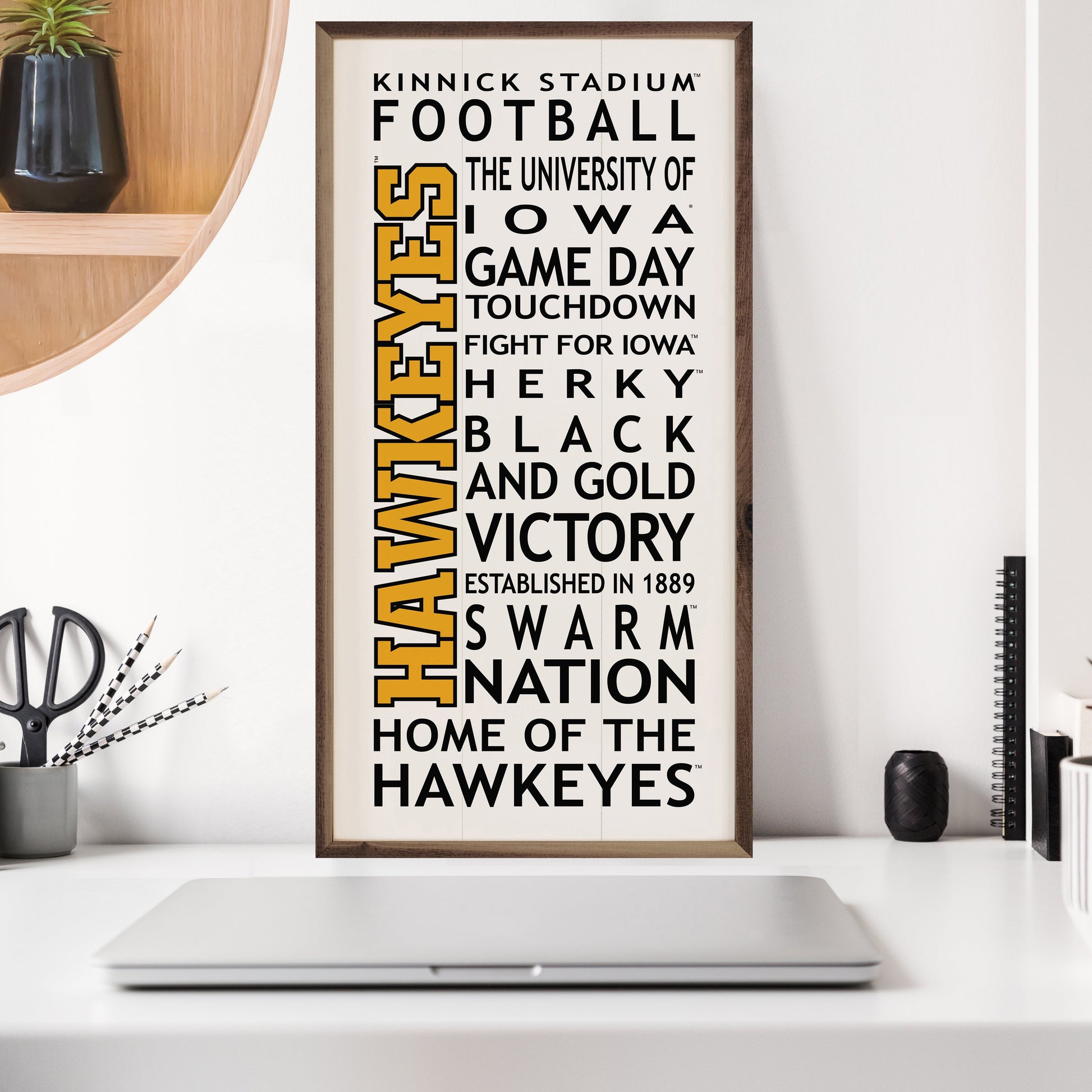 Hawkeye Words Whitewash 12x24 / Whitewash