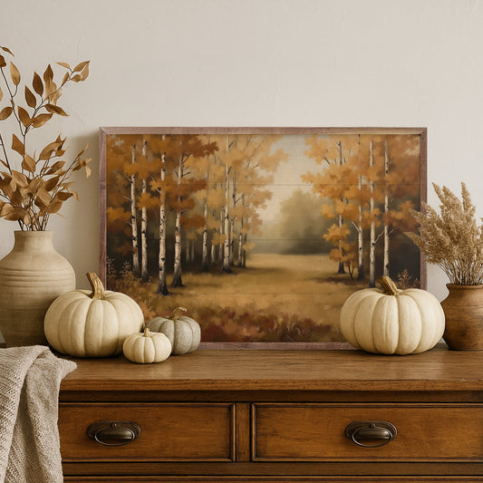 Autumn’s Birch Forest
