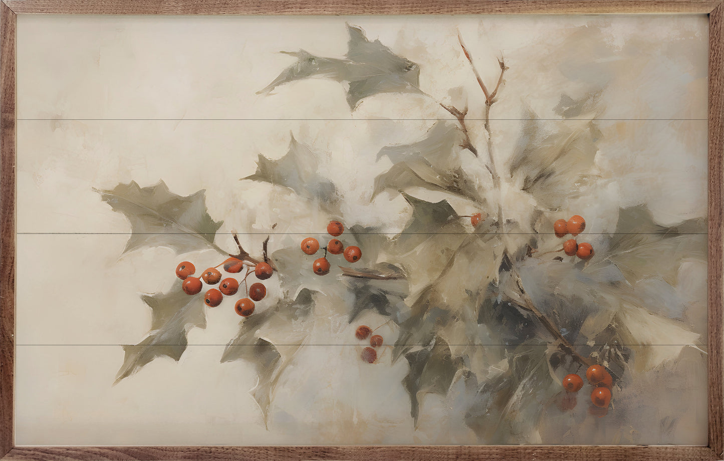 Holly With Berries II By Petals Prints Designs