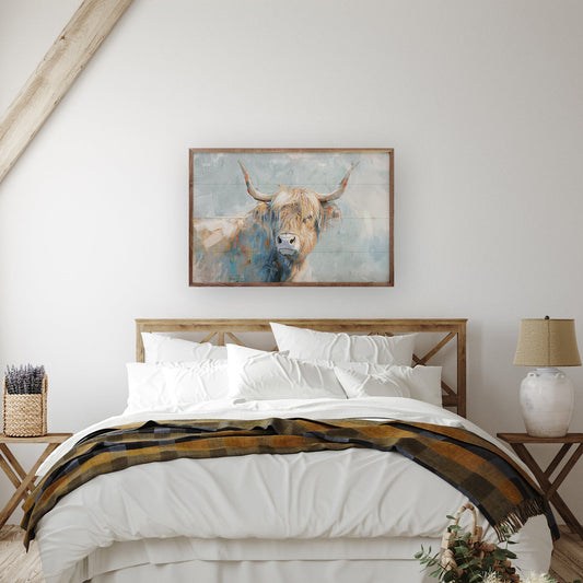 Whimsical Highland Cow 2 By Nina Blue