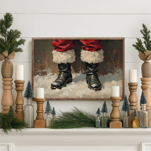 RD - Santa's Boots 16"x10"