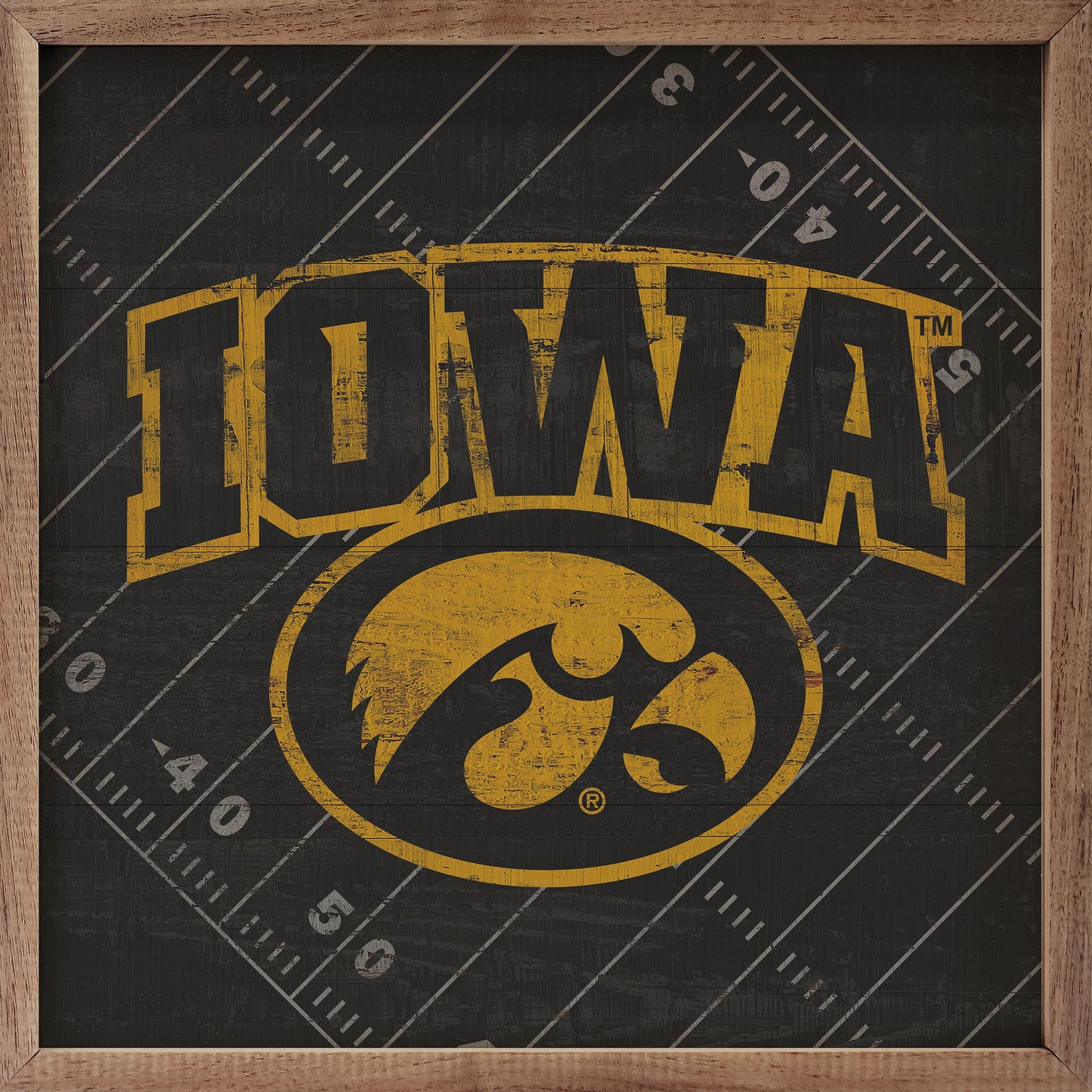 Black Football Field Iowa