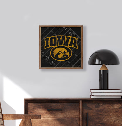 Black Football Field Iowa