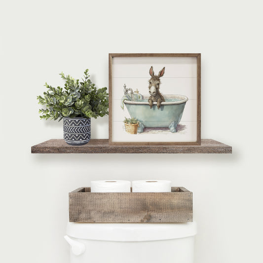 R - Donkey Green Tub  4"x4"