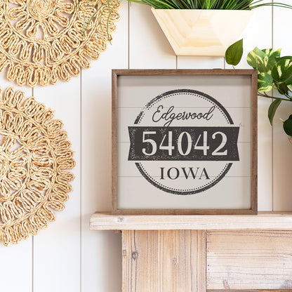 Vintage City Banner | Personalized Wood Sign