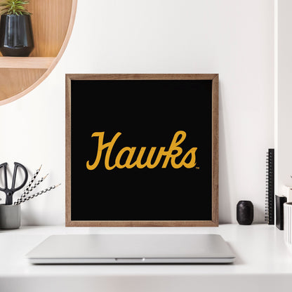 Retro Script Nickname University Of Iowa Black