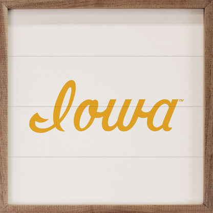 Retro Script State University Of Iowa White