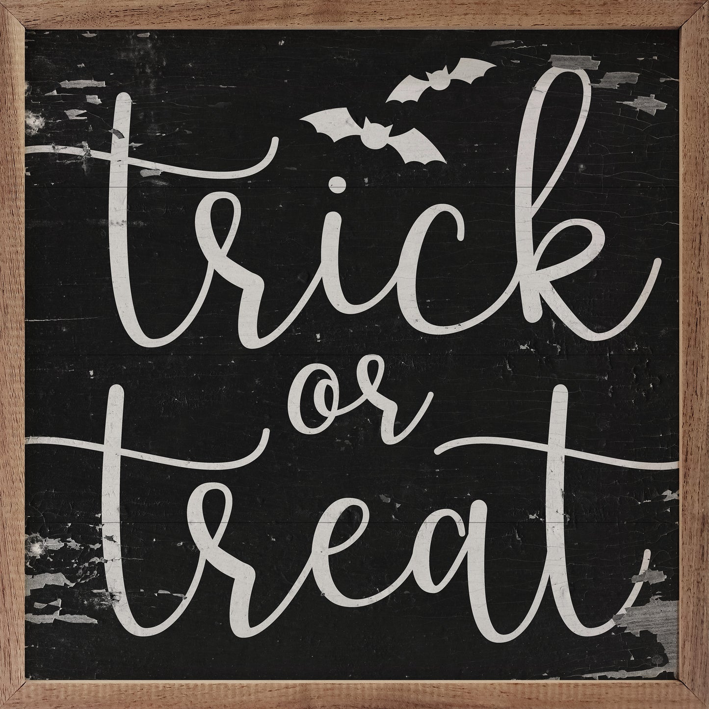 R - Trick Or Treat Bats Black 24"x24"