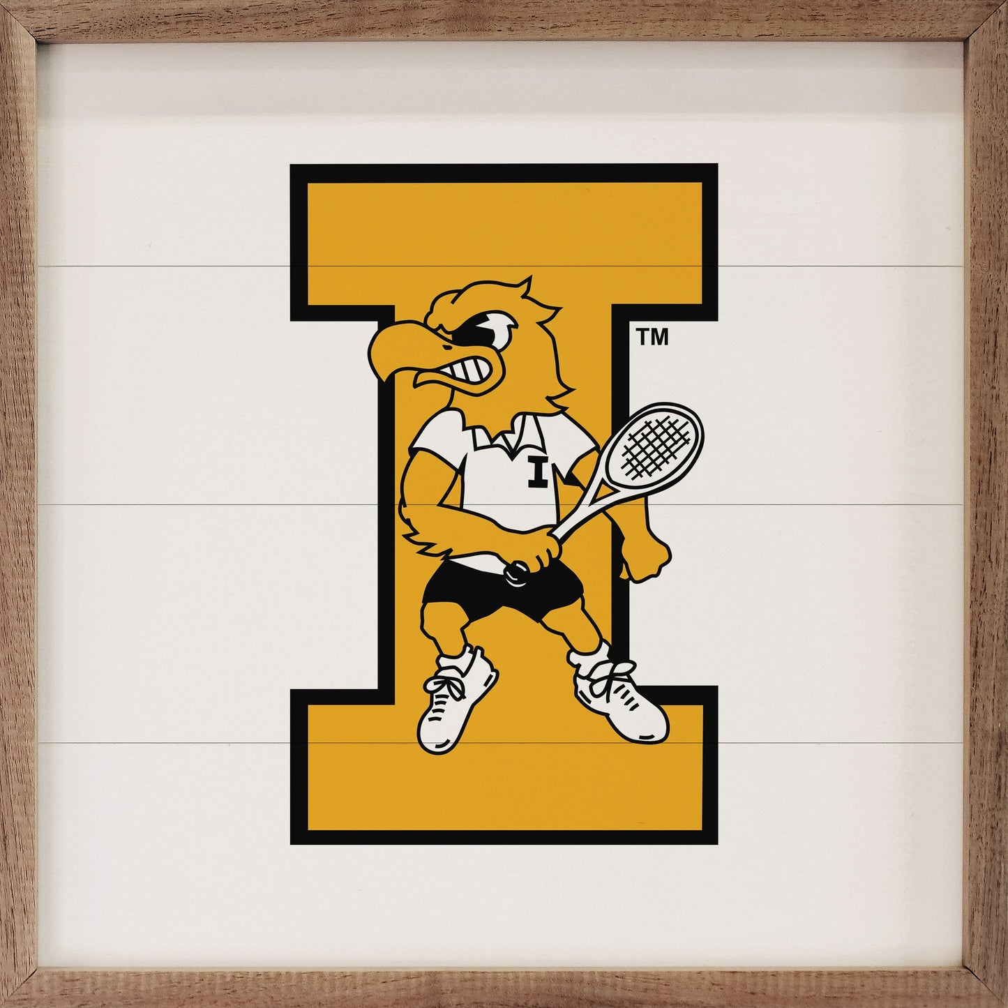 Vintage Bold Letter Tennis University Of Iowa White