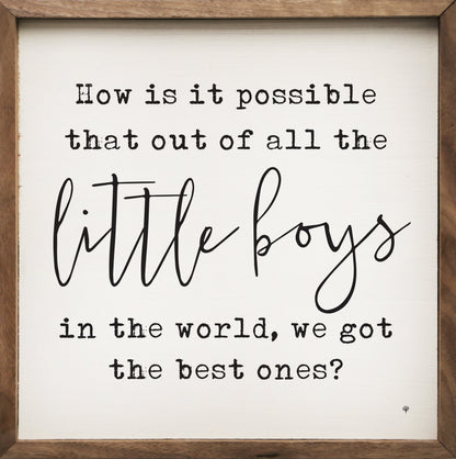 Little Boys Best Ones White