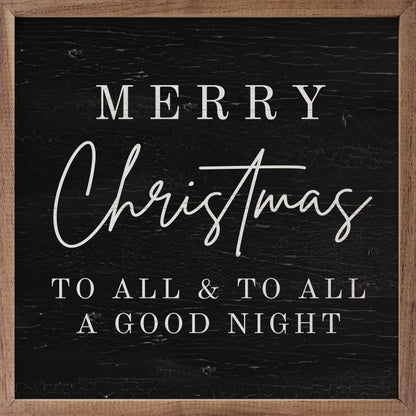RD - Merry Christmas to All Black 4"x4"
