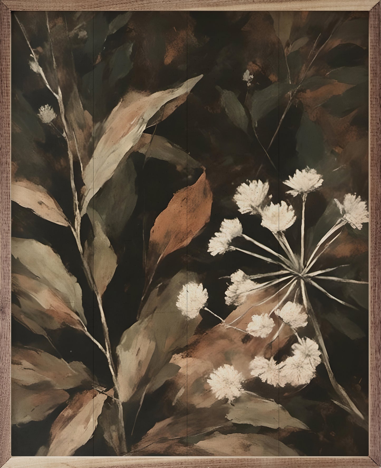 R - Cream Florals  24"x30"