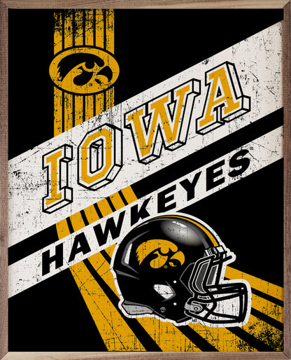 Striped Poster Iowa