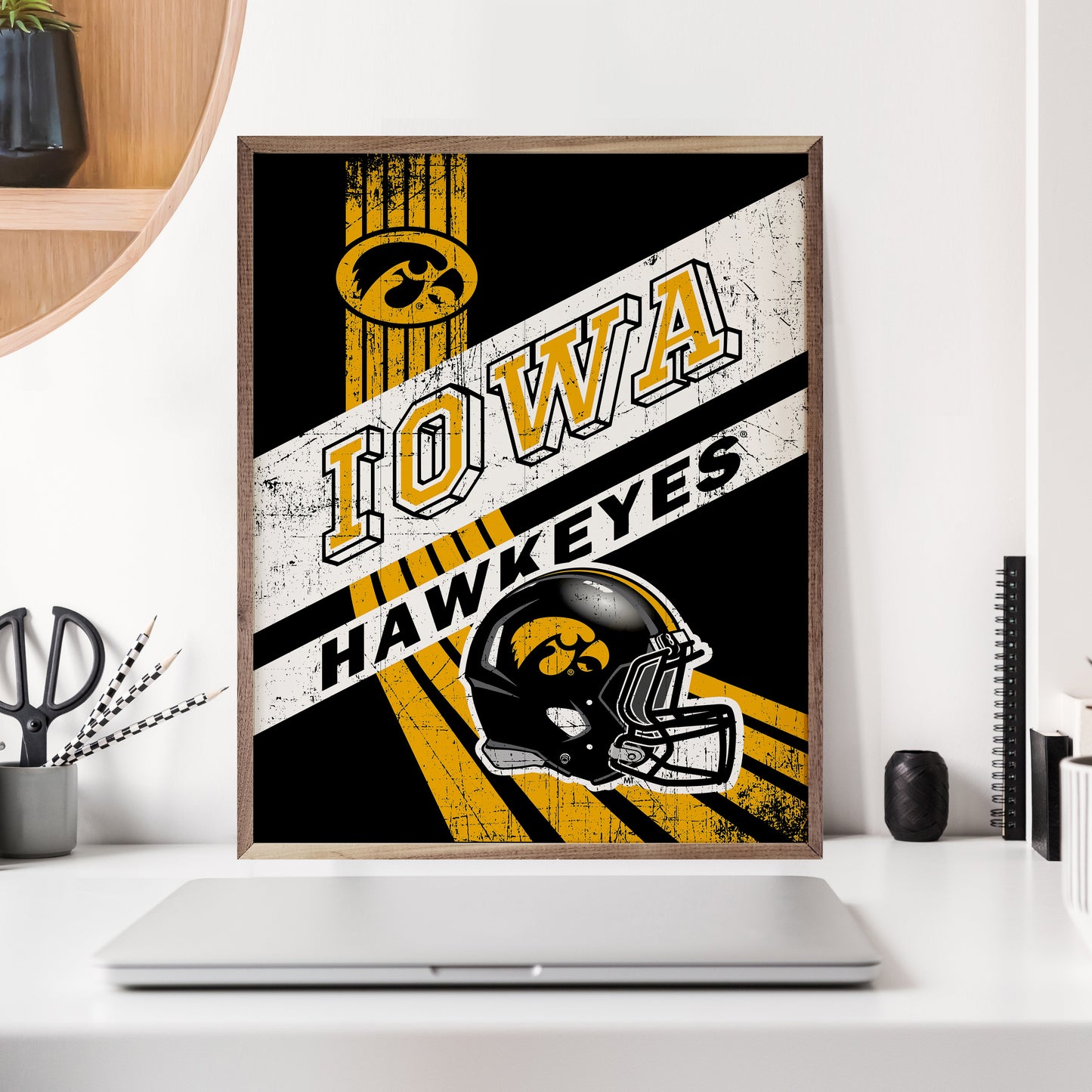 Striped Poster Iowa