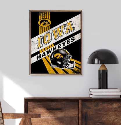 Striped Poster Iowa